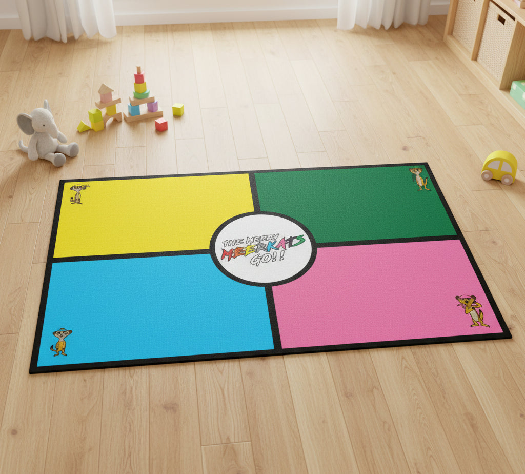 The Merry Meerkats Go!! Color Tile Hop Mat